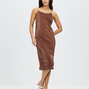 NWT Third Form Rolling Hills Slip Dress in Brass color